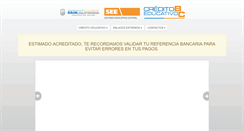 Desktop Screenshot of creditoeducativobc.gob.mx
